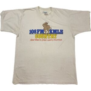Vintage 108FM KMLE Country Phoenix AZ Promotional Radio T-Shirt